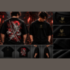 Alpha Lykos Crimson Oni Moon Katana Oversized T-Shirt