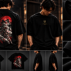 Alpha Lykos Crimson Ronin Under the Red Moon Oversized T-Shirt – 100% Cotton