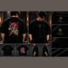 Alpha Lykos Crimson Sun Samurai Blades Oversized T-Shirt – 100% Cotton