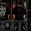 Alpha Lykos Earn Every Rep Wolf Emblem Oversized T-Shirt – 100% Cotton