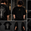 Alpha Lykos Gothic Sword Streetwear Oversized T-Shirt – 100% Cotton