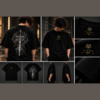 Alpha Lykos Gothic Sword Streetwear Oversized T-Shirt – 100% Cotton