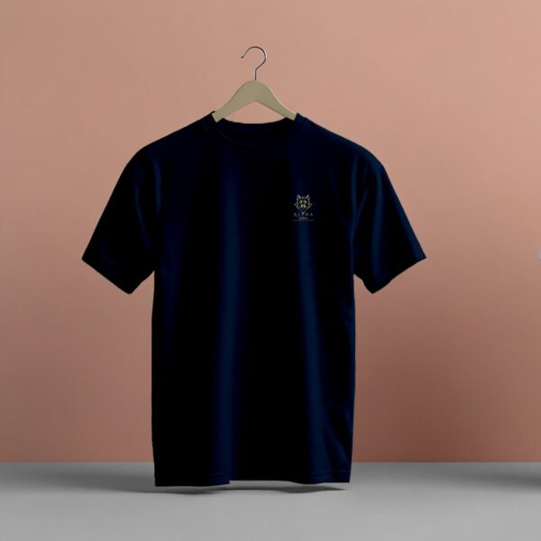 Alpha Lykos Signature Plain regular fit round neck T-Shirt